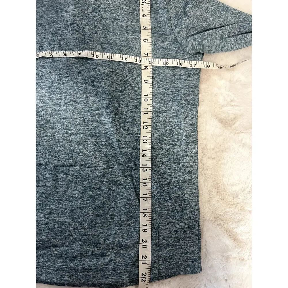 Athleta Girl Uptempo Hooded Top Heather Green Size 14 Activewear
